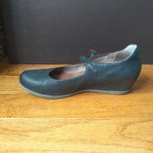 orthopedic, leather Mary jane wedges